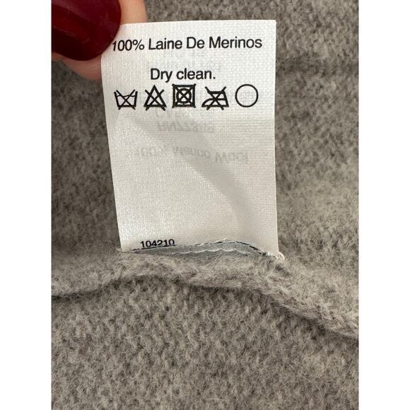 Madewell Womens Coffee Shop Cardigan Sweater Merino Wool Gray Size M - Picture 8 of 9